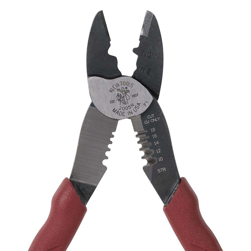 Klein Tools 2005N Forged Steel Wire Crimper, Cutter, Stripper - Edmondson Supply