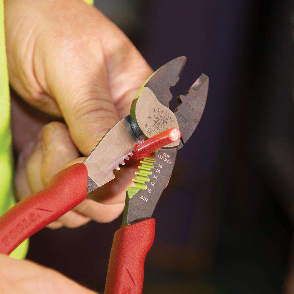 Klein Tools 2005N Forged Steel Wire Crimper, Cutter, Stripper - Edmondson Supply
