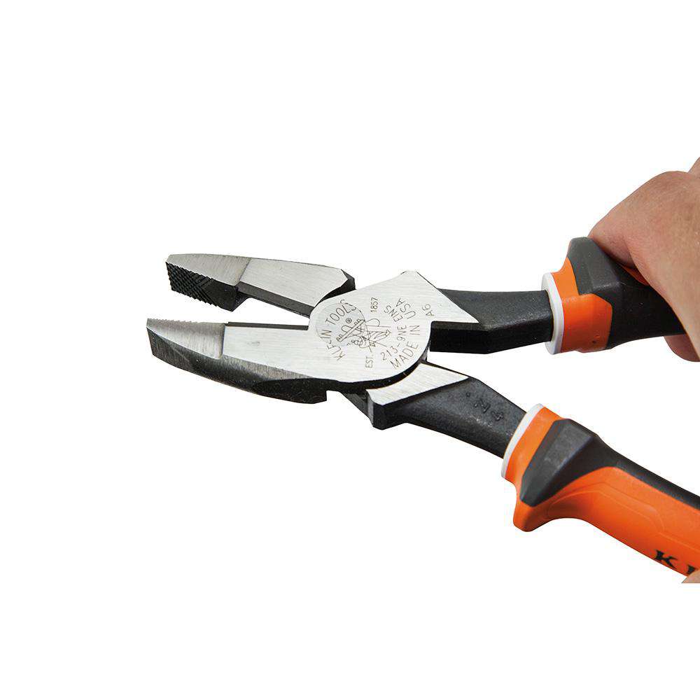 Klein Tools 213-9NE-EINS Insulated Side Cutting Pliers, Slim Handle, 9-Inch - Edmondson Supply