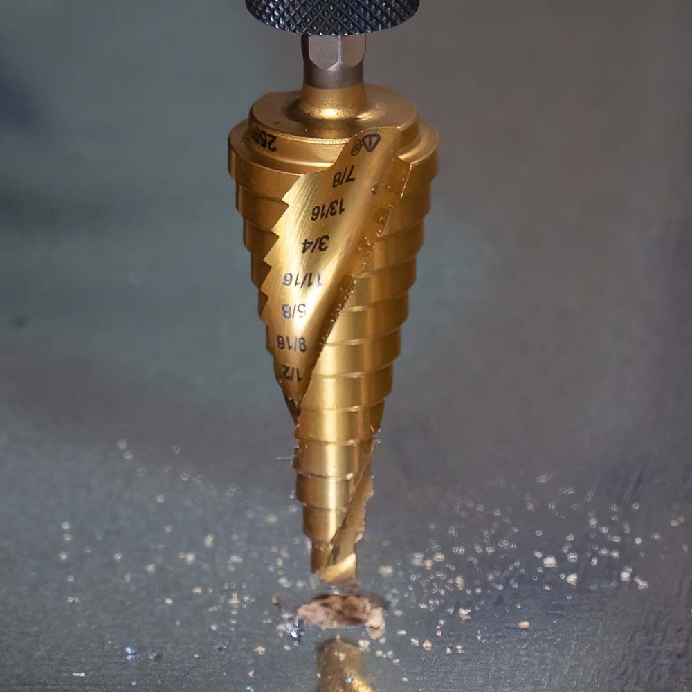 Klein Tools 25951 Step Bit Kit, Spiral Double-Fluted, VACO, 3-Piece - Edmondson Supply