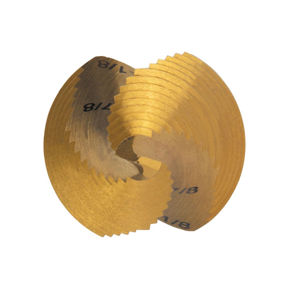 Klein Tools 25961 Step Drill Bit, Spiral Double-Fluted, 7/8-Inch to 1-1/8-Inch, VACO - Edmondson Supply