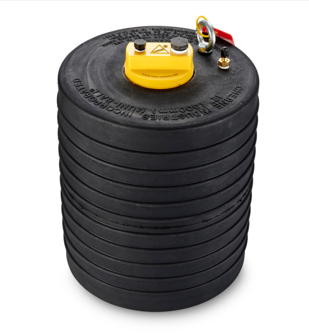 Cherne® 262129 12" Muni-Ball® Test Plug, 3" Bypass - Edmondson Supply