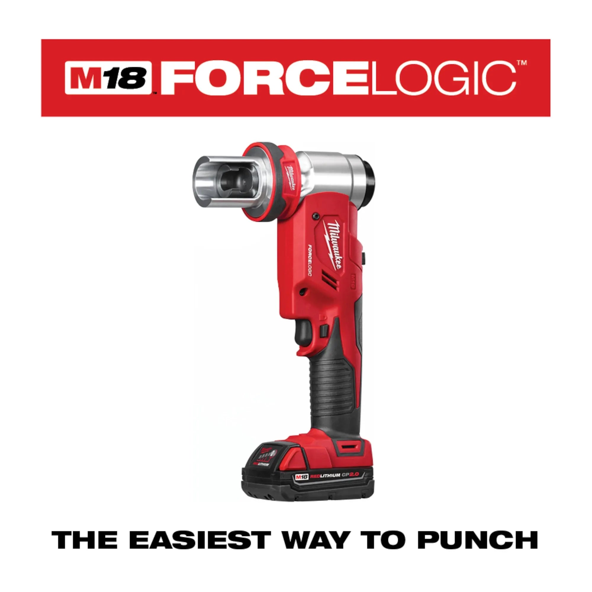 Milwaukee 2677-21 M18™ FORCE LOGIC™ 6T Knockout Tool 1/2" - 2" Kit - Edmondson Supply