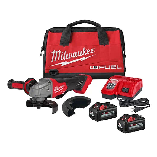Milwaukee 2880-22 M18 FUEL™ 4-1/2" / 5" Grinder Paddle Switch, No-Lock (Kit) - Edmondson Supply