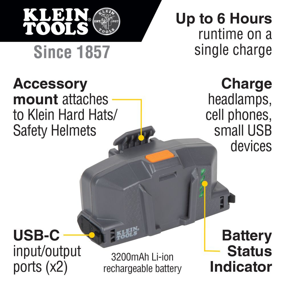 Klein Tools 29025 Modular Battery for Klein Tools Cat. No. 60155 Hard Hat Cooling Fan - Edmondson Supply