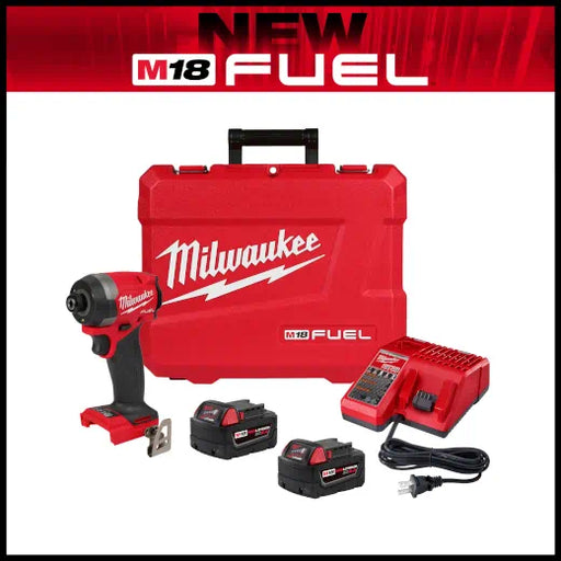Milwaukee 2953-22 M18 FUEL™ 1/4" Hex Impact Driver Kit - Edmondson Supply