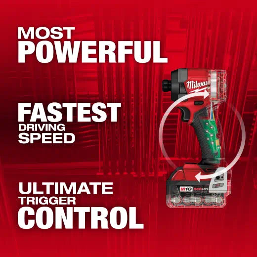 Milwaukee 2953-22 M18 FUEL™ 1/4" Hex Impact Driver Kit - Edmondson Supply