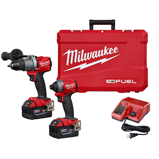 Milwaukee 2997-22 M18 FUEL™ 2-Tool Combo Kit: Hammer Drill/Impact - Edmondson Supply