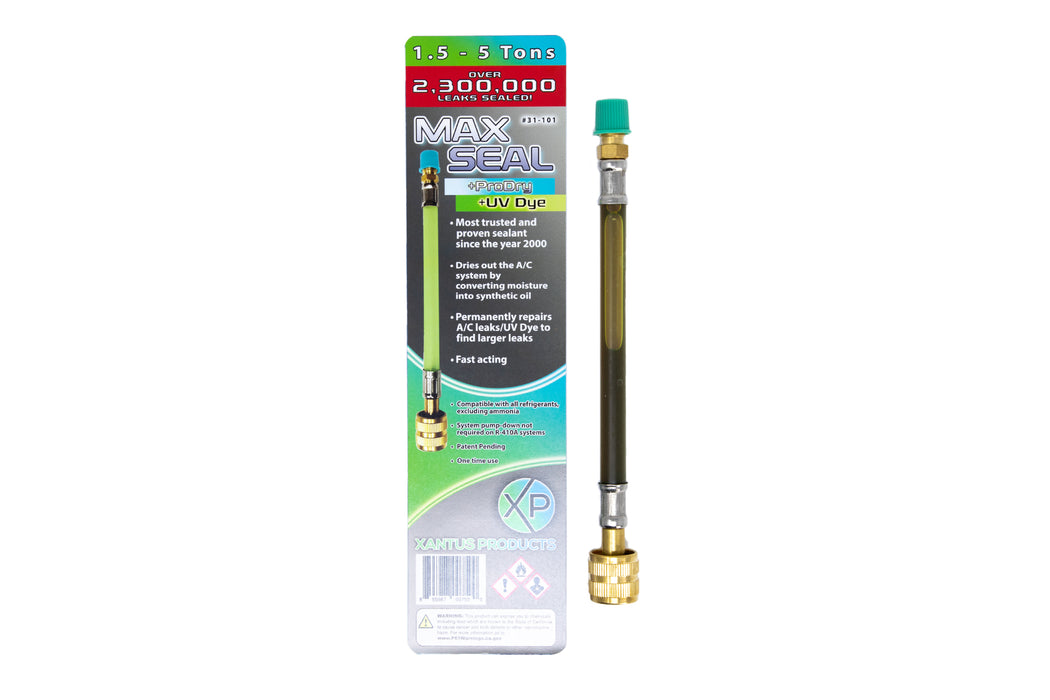 Xantus Products 31-101 Max Seal +ProDry +UV Dye Direct Inject AC Leak Sealant, 1.5 - 5 Tons