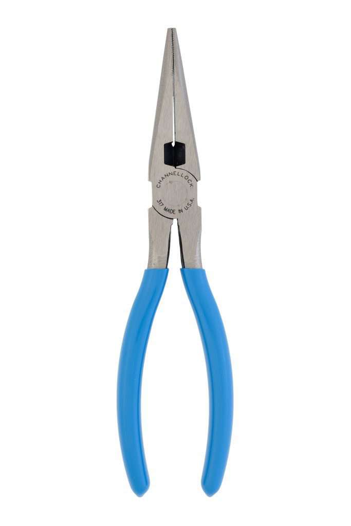 Channellock 317 8-Inch Long Nose Pliers with Side Cutter - Edmondson Supply