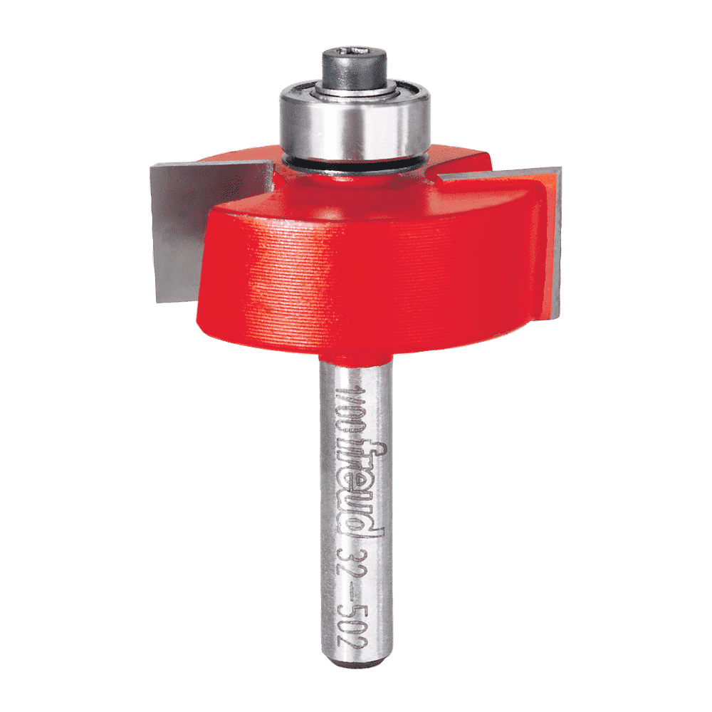 Freud 32-502 5/16",3/8",7/16",1/2" Depth Rabbeting Bit with Bearings Set - Edmondson Supply