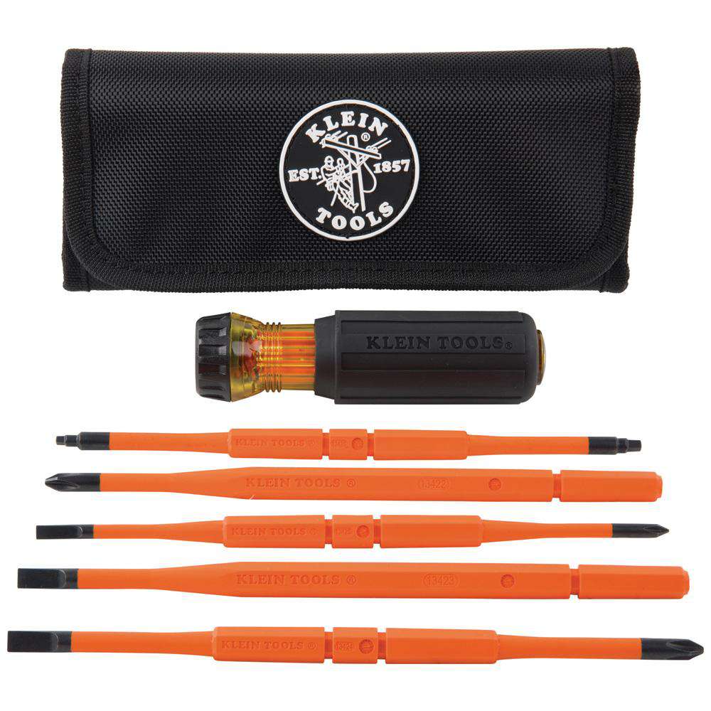 Klein Tools 32288 8-in-1 Insulated Interchangeable Screwdriver Set - Edmondson Supply