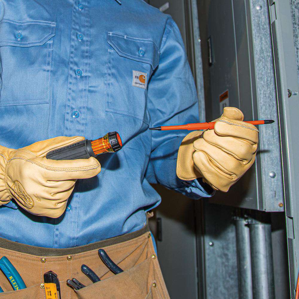 Klein Tools 13156 Screwdriver Blades, Insulated Single-End, 2-Pack - Edmondson Supply