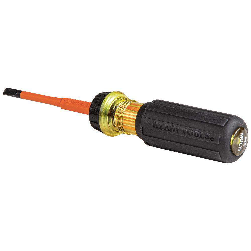 Klein Tools 32293 2-in-1 Insulated Flip-Blade Screwdriver, #2 Ph, 1/4-Inch Sl - Edmondson Supply