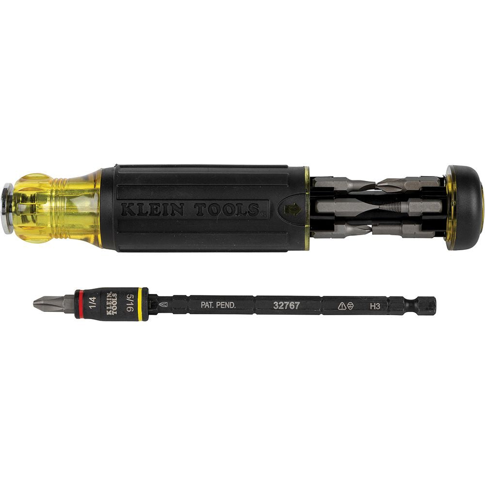 Klein Tools 32304 14-in-1 HVAC Adjustable-Length Impact Screwdriver with Flip Socket - Edmondson Supply