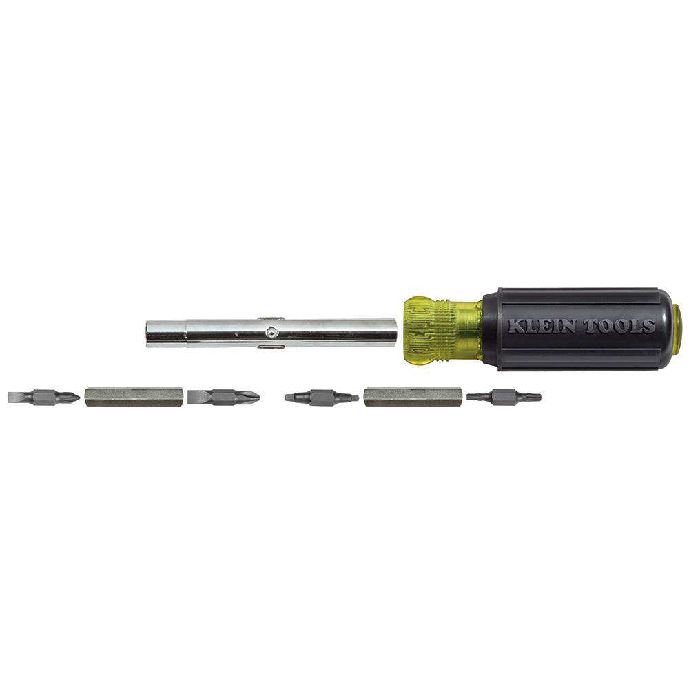 Klein Tools 32500 11-in-1 Multi-Bit Screwdriver/Nut Driver, Multi-Purpose - Edmondson Supply
