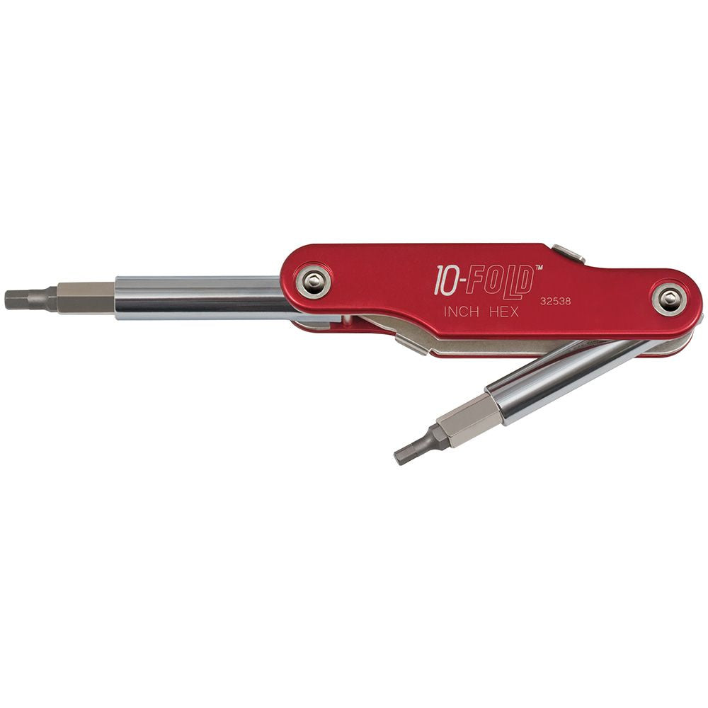 Klein Tools 32538 10-Fold Screwdriver / Nut Driver, Fractional Hex - Edmondson Supply