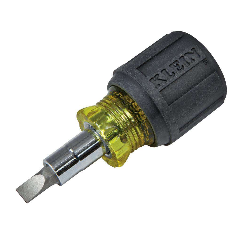 Klein Tools 32561 6-in-1 Multi-Bit Screwdriver / Nut Driver, Stubby - Edmondson Supply