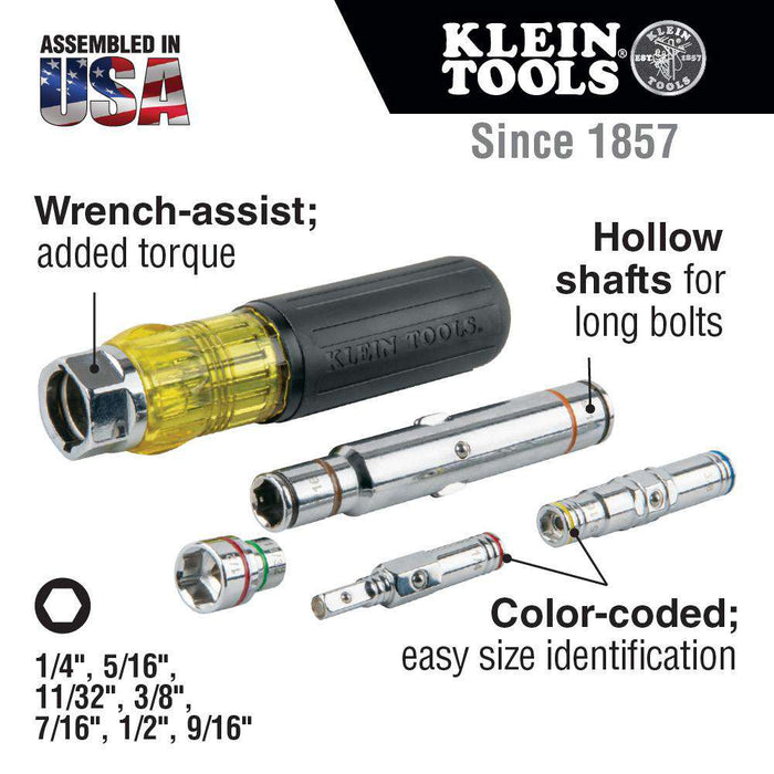 Klein Tools 32807MAG 7-in-1 Nut Driver - Edmondson Supply