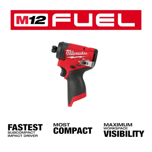 Milwaukee 3453-22 M12 FUEL™ 1/4" Hex Impact Driver Kit