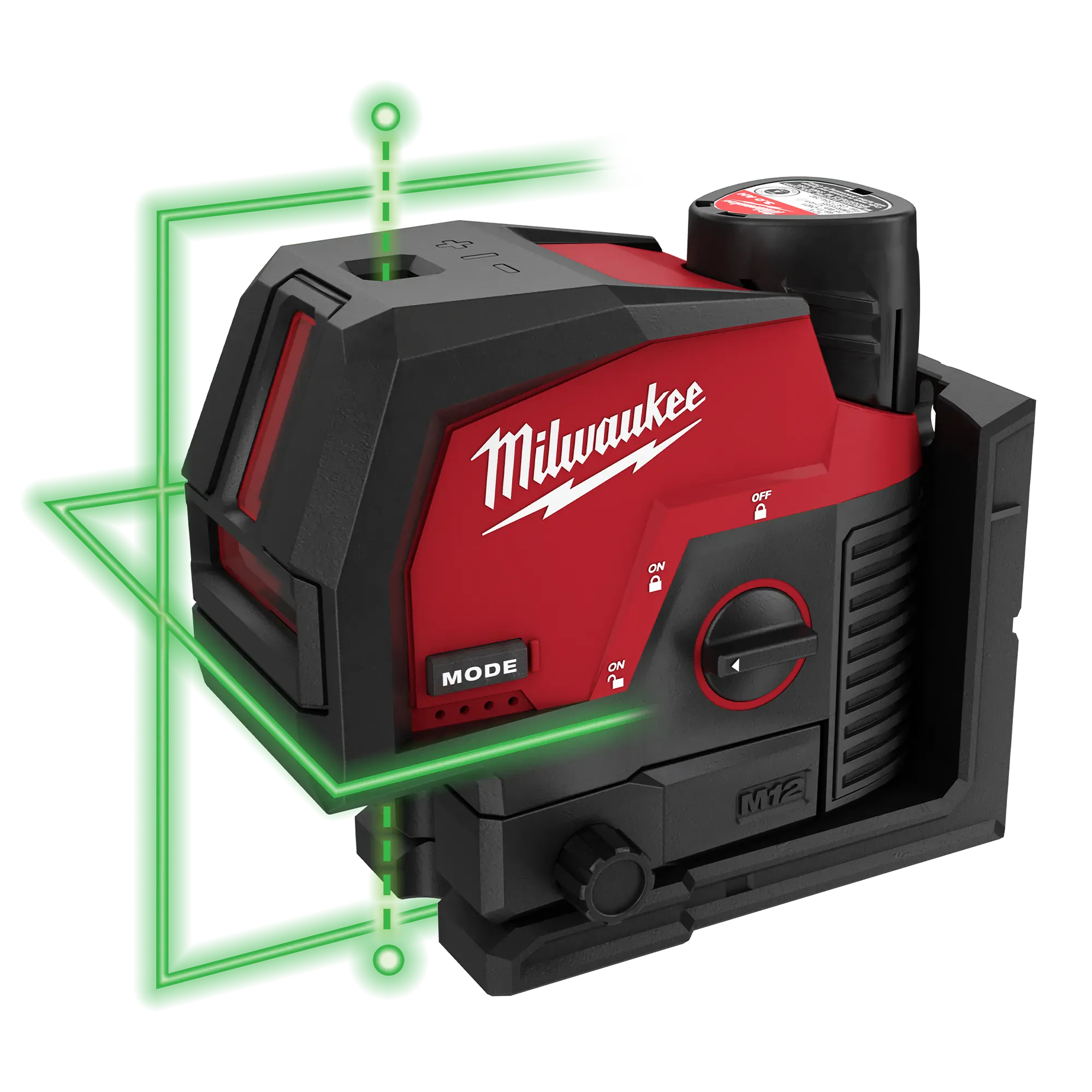 Milwaukee 3622-20 M12™ Green Cross Line and Plumb Points Laser (Bare Tool) - Edmondson Supply