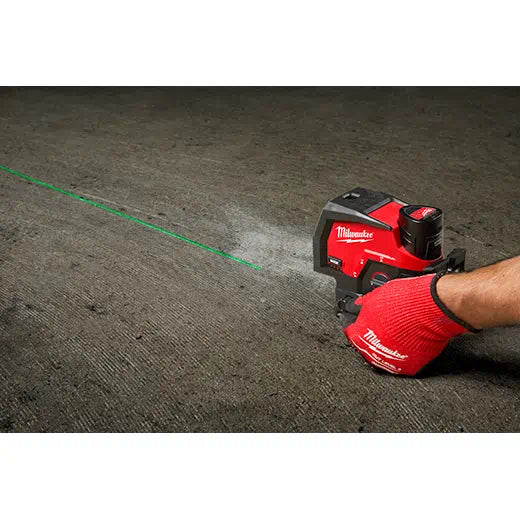 Milwaukee 3622-20 M12™ Green Cross Line and Plumb Points Laser (Bare Tool) - Edmondson Supply