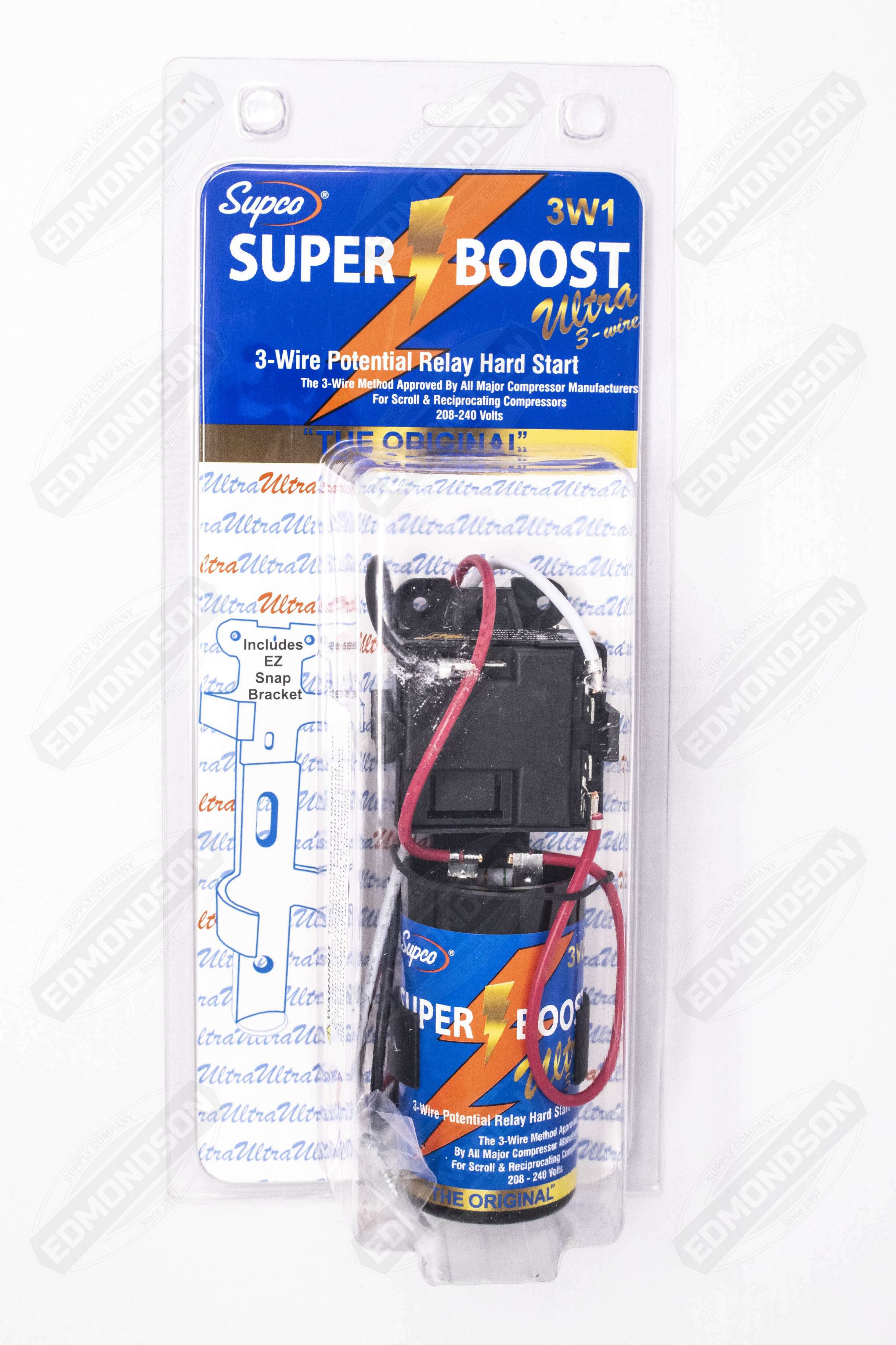 Supco 3W1 3-Wire Mechanical Potential Relay and Hard Start Capacitor - CSRU1 - Edmondson Supply