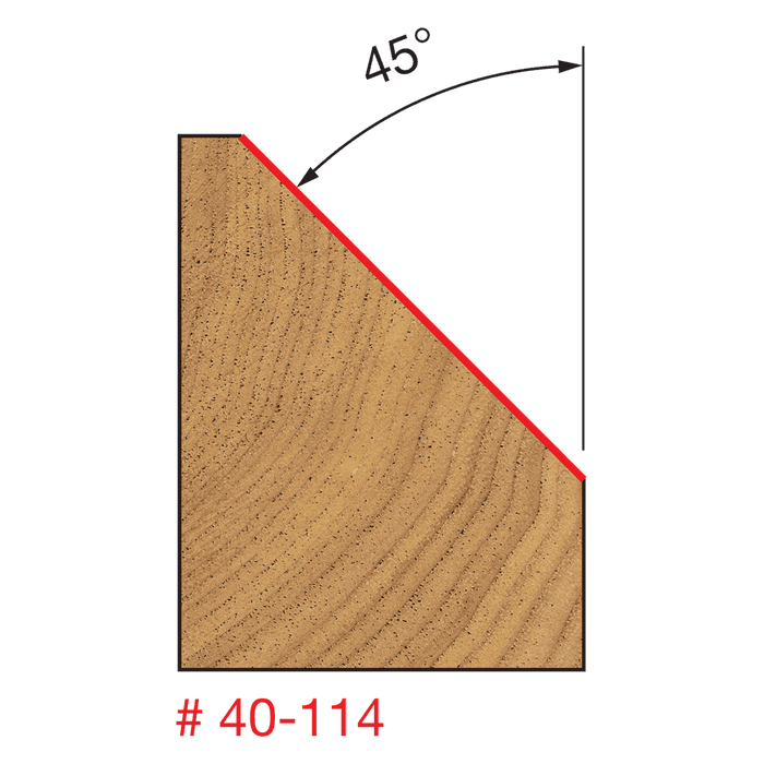 Freud 40-114 1‑5/8" Chamfer Bit - Edmondson Supply