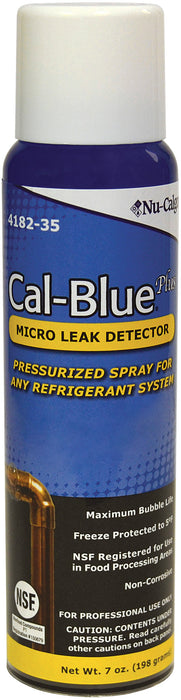 Nu-Calgon 4182-35 Cal-Blue Plus Gas Leak Detector, 7 oz Pressurized Spray - Edmondson Supply