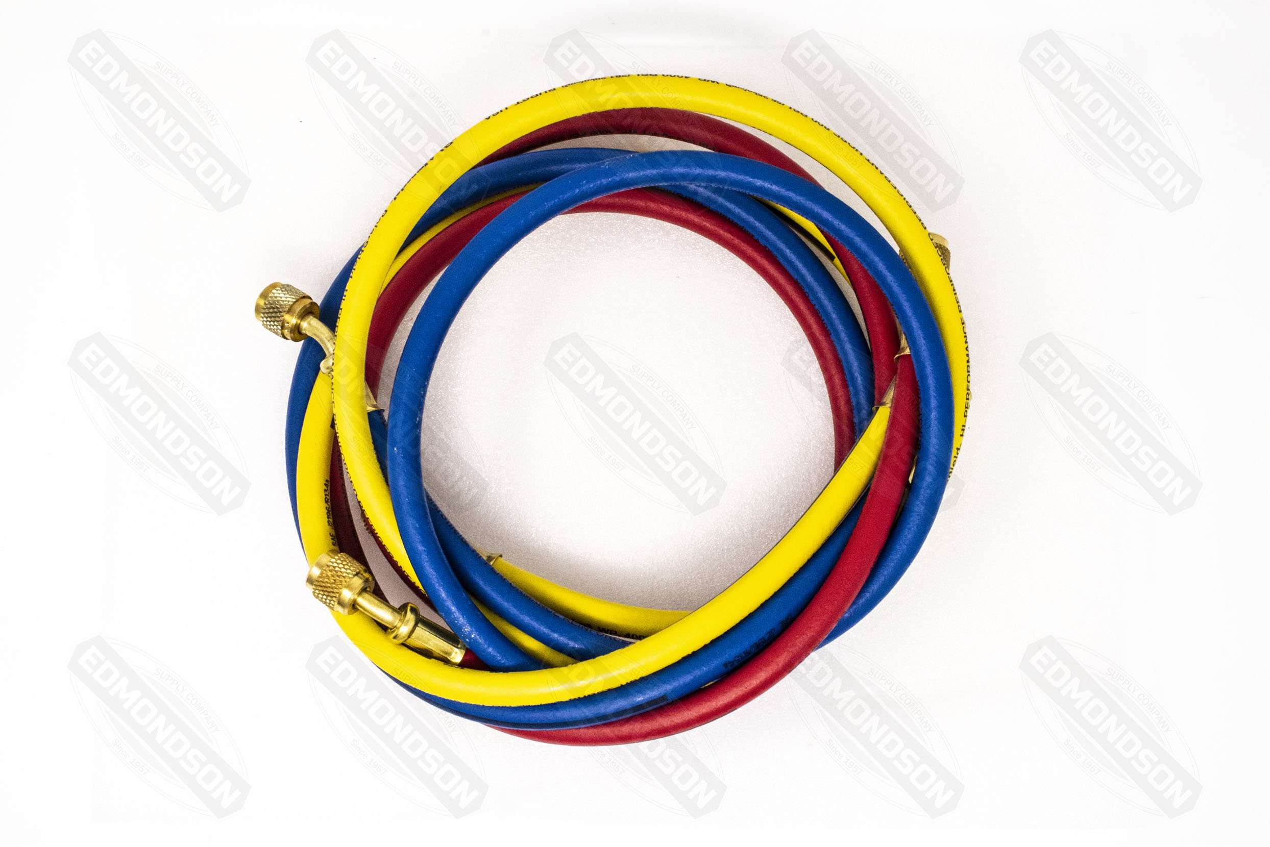 Imperial 421-C 400 Series Deluxe 2-Valve Brass Manifold w/ Hoses R-410A, R-22, R-404A - Edmondson Supply