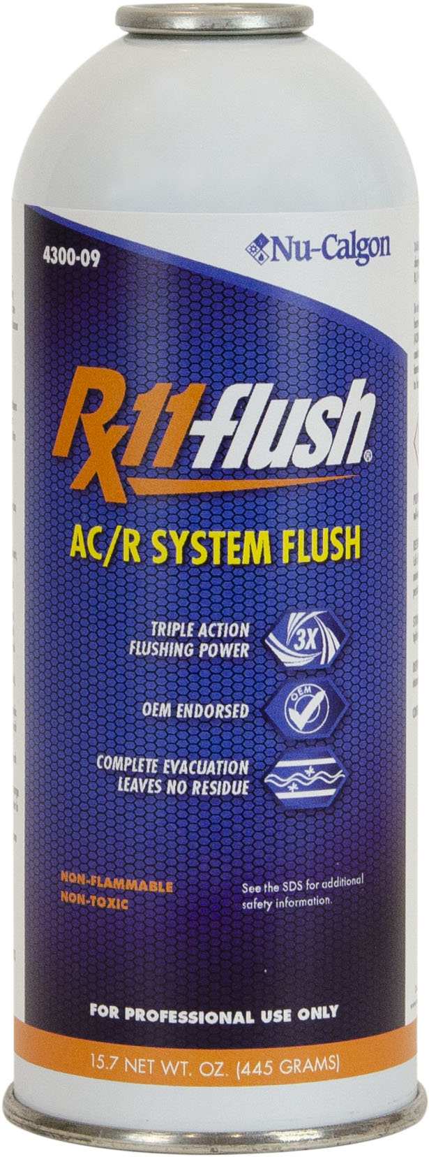 Nu-Calgon 4300-09 Rx11-flush 1 lb. Canister, AC/R System Flush - Edmondson Supply