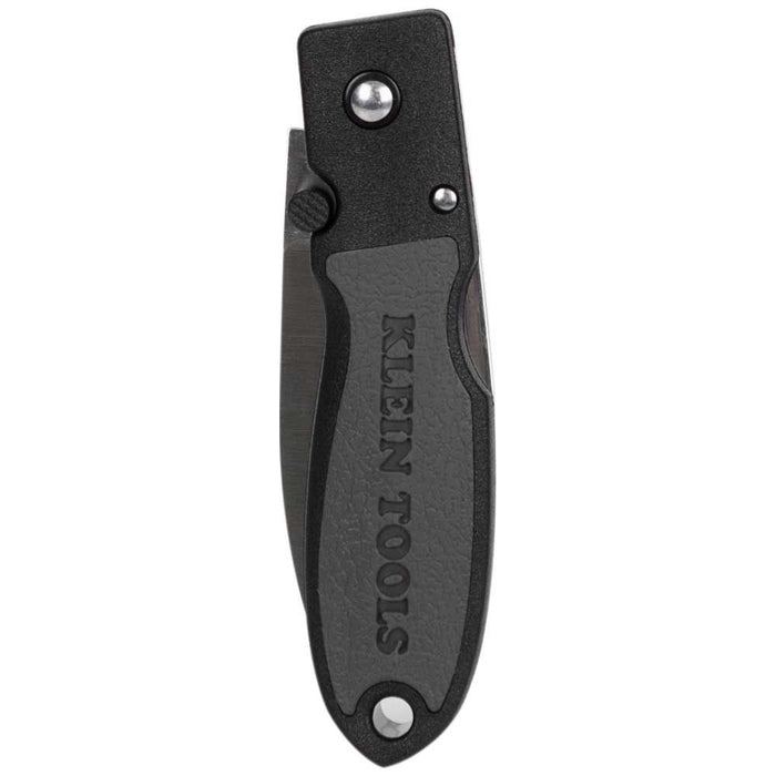Klein Tools 44002 Lightweight Lockback Knife, 2-3/8-Inch Drop Point Blade, Black Handle