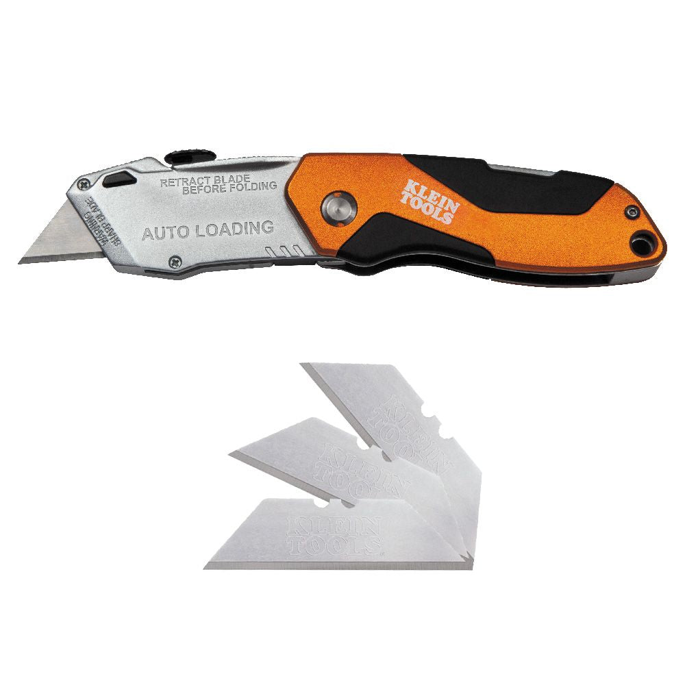 Klein Tools 44130 Auto-Loading Folding Utility Knife - Edmondson Supply