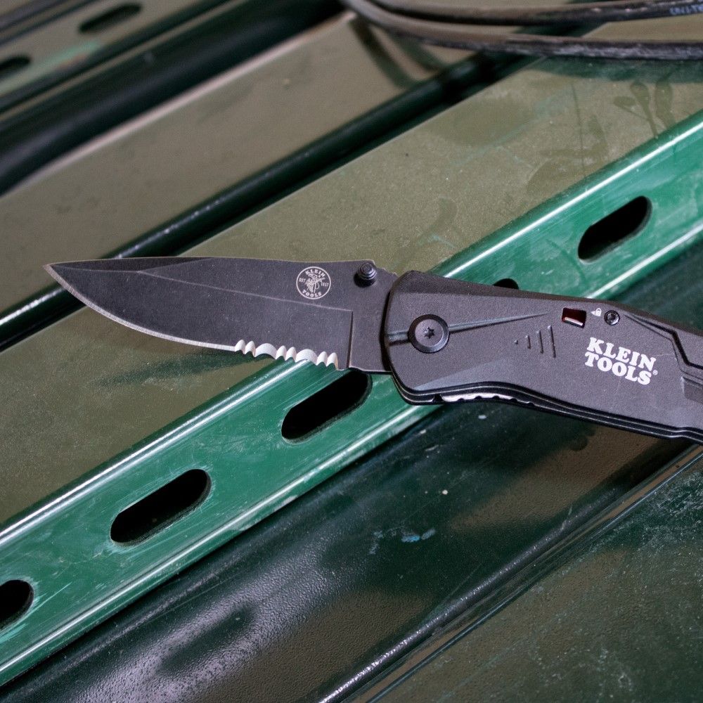 Klein Tools 44223 Spring-Assisted Open Pocket Knife - Edmondson Supply