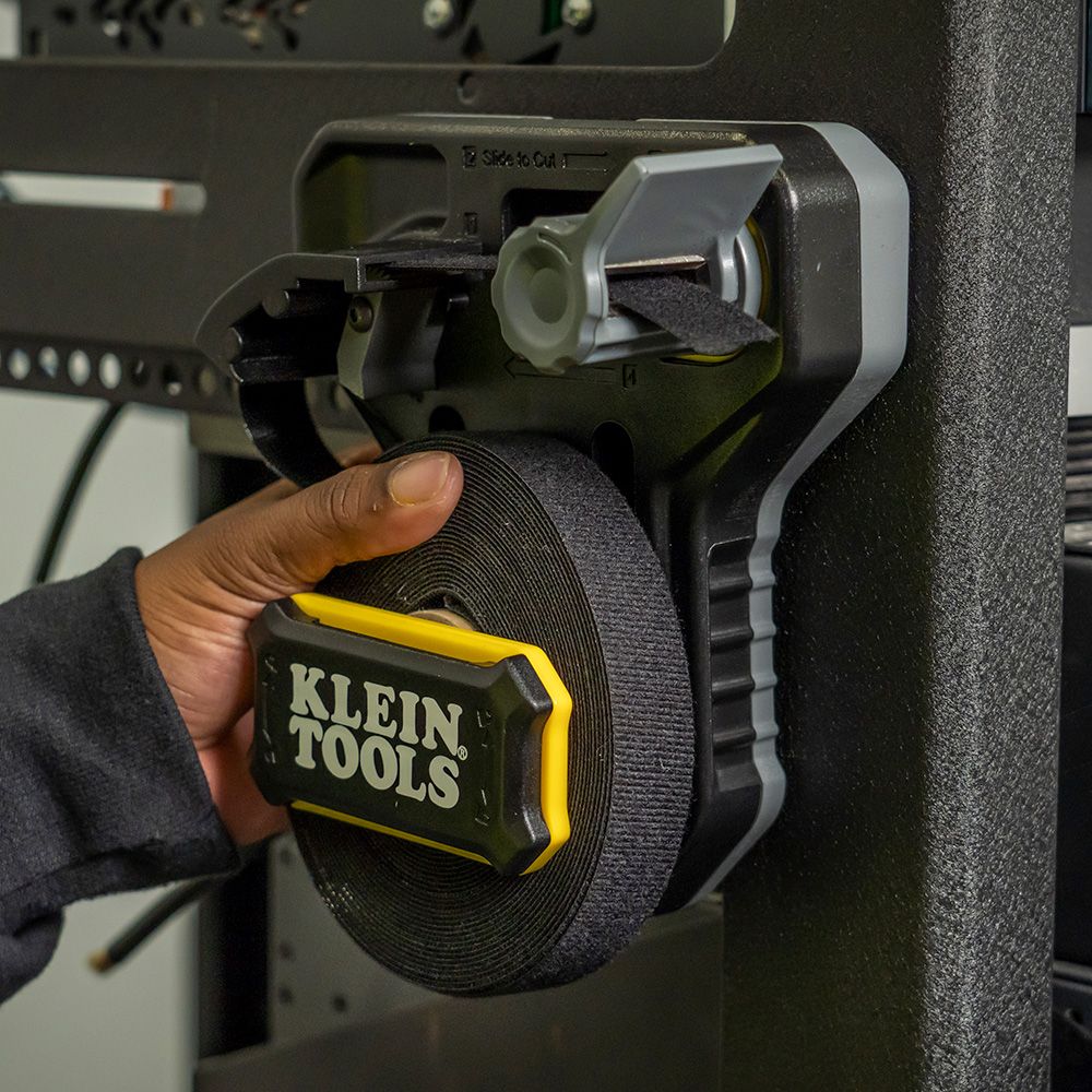 Klein Tools 450-900 Hook and Loop Tape Dispenser, Versatile Cable Ties, Custom Length - Edmondson Supply