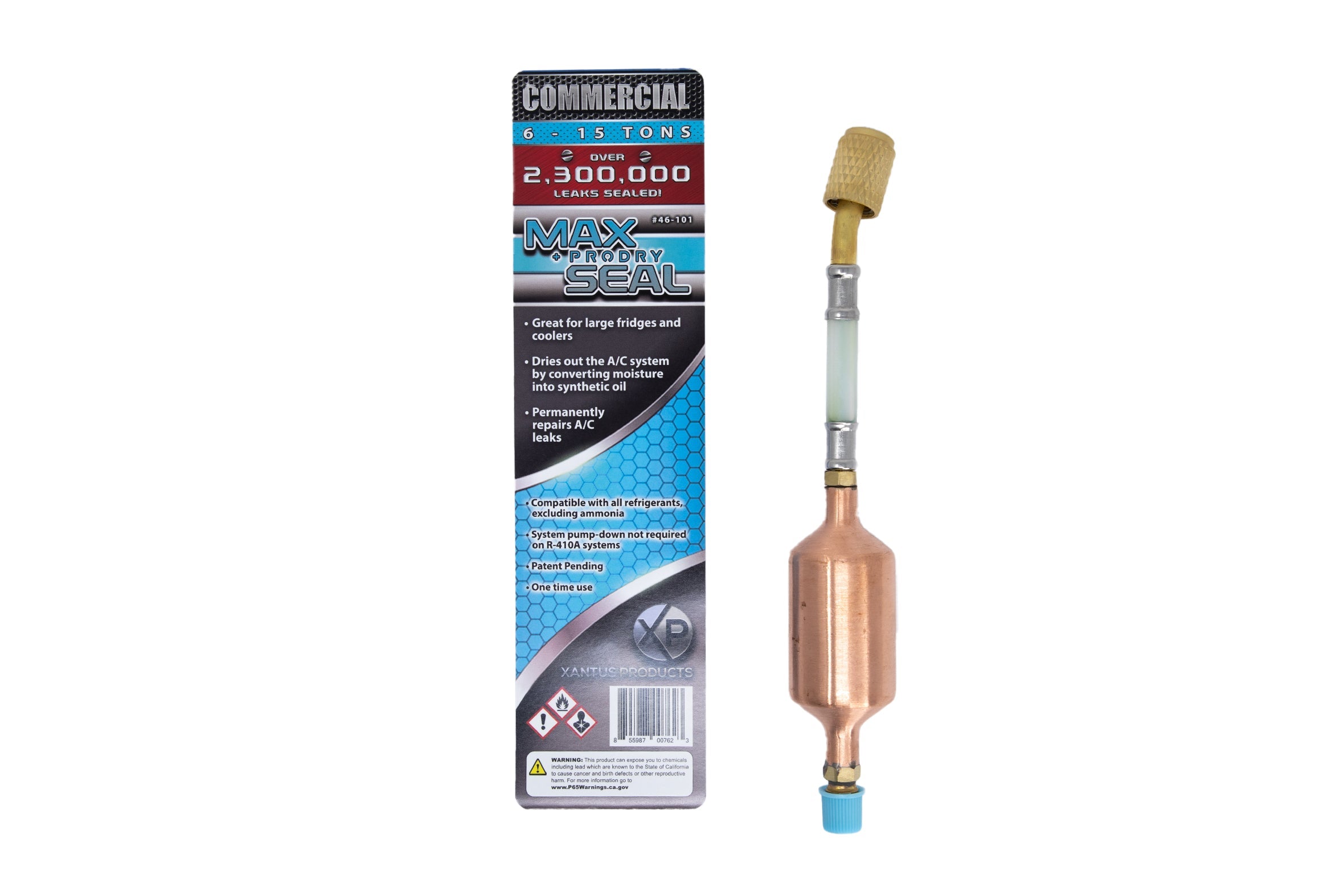 Xantus Products 46-101 Max Seal +ProDry Commercial Direct Inject AC Leak Sealant, 6 - 15 Tons