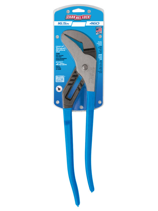 Channellock 460 16.5" Straight Jaw Tongue & Groove Pliers - Edmondson Supply