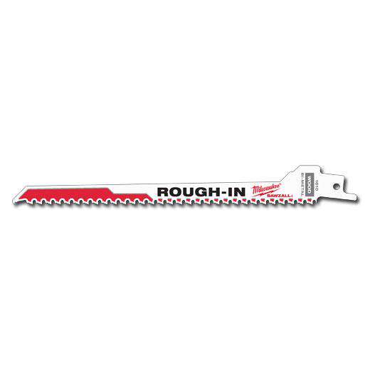 Milwaukee 48-00-1610 SAWZALL® 7-3/8" 5 TPI Rough-In Blade - 5 PK - Edmondson Supply