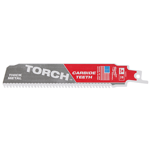 Milwaukee 48-00-5301 SAWZALL® TORCH™ Carbide Blades 6" 8TPI 3pk - Edmondson Supply