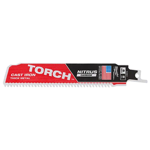 Milwaukee 48-00-5263 SAWZALL® TORCH™ with NITRUS CARBIDE™ 12" 8TPI 1pk - Edmondson Supply
