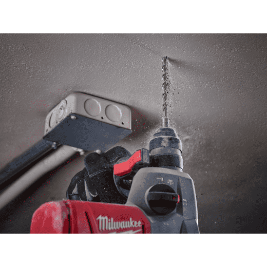 Milwaukee 48-20-7431 1/4 in. x 4 in. x 6 in. SDS Plus M2 2-Cutter Hammer Drill Bit - Edmondson Supply