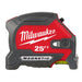Milwaukee 48-22-0428 25ft Compact Wide Blade Magnetic Tape Measure w/ Rechargeable 100L Light - Edmondson Supply