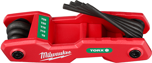 Milwaukee 48-22-2184 8-Key Folding Hex Key Set - Torx