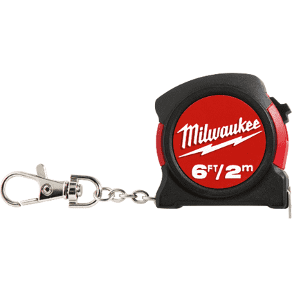 Milwaukee 48-22-5506 6ft / 2m Keychain Tape Measure - Edmondson Supply