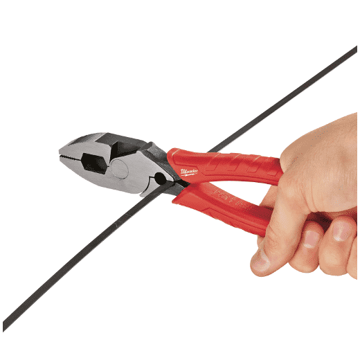 Milwaukee 48-22-6100 9" Comfort Grip High Leverage Lineman's Pliers with Crimper - Edmondson Supply