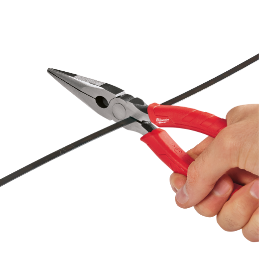 Milwaukee 48-22-6101 8" Comfort Grip Long Nose Pliers - Edmondson Supply