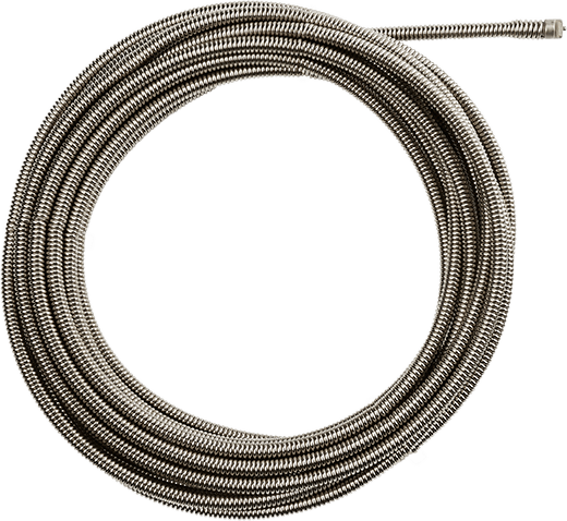 Milwaukee 48-53-2675 Drain Cleaning Cables w/ RUST GUARD™ Plating 3/8" x 35' - Edmondson Supply