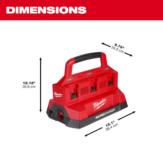 Milwaukee 48-59-1809 M18™ PACKOUT™ Six Bay Rapid Charger - Edmondson Supply