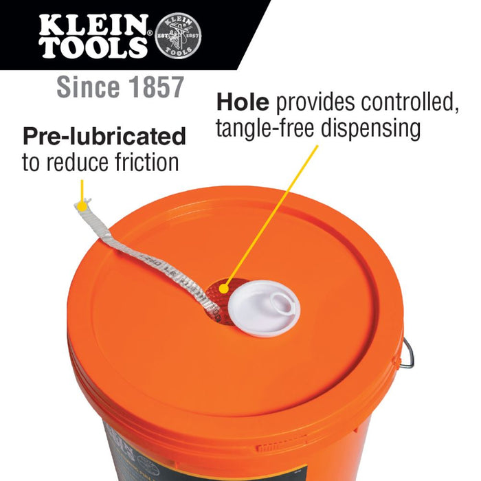 Klein Tools 50131 Conduit Measuring Pull Tape, 1800-Pound x 1300-Foot