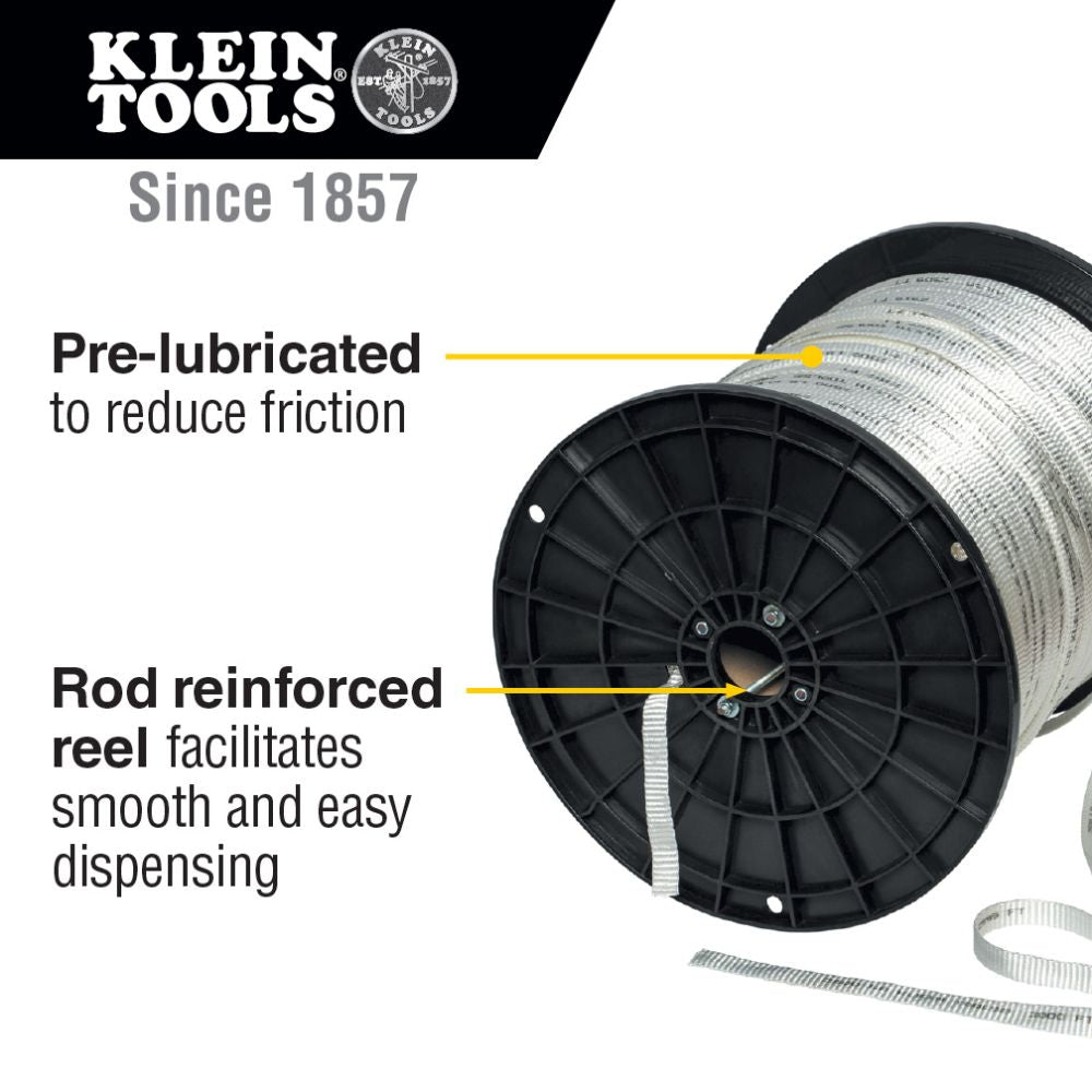 Klein Tools 50142 Conduit Measuring Pull Tape, 2500-Pound x 3000-Foot - Edmondson Supply